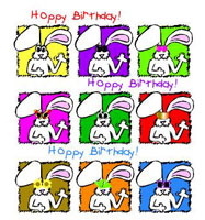 birthday cards and wrapping paper